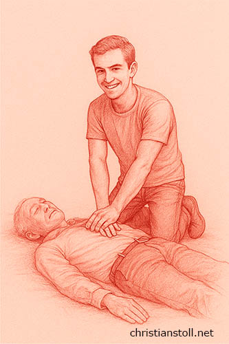 Brustdruckherzmassage