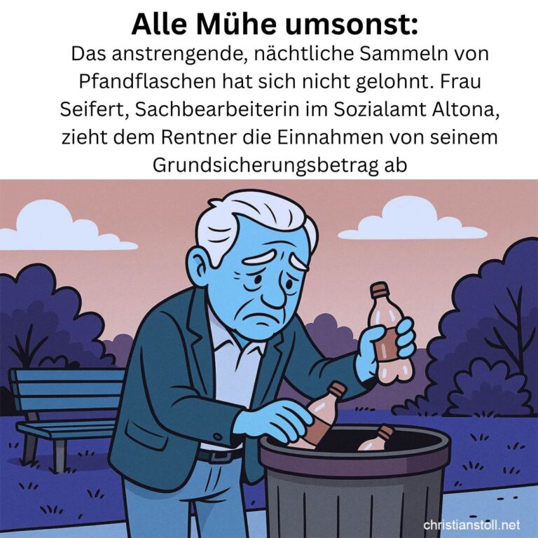 Sozialamt Hamburg Altona - Flaschensammeln