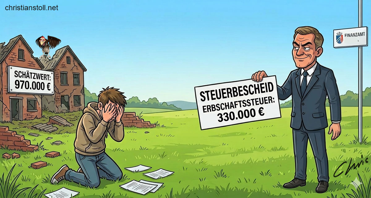 Hamburg-Bergstedt. Marode Häuser.